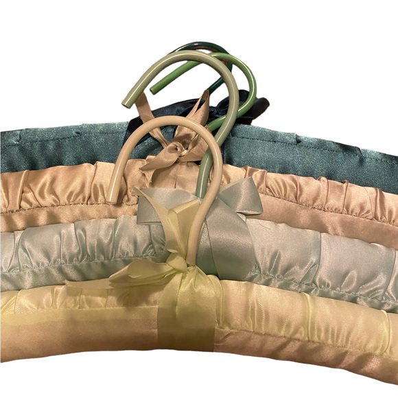 Ocean dreams set of padded satin fabric hangers, set of 4 - Picture 2 of 5